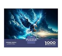Jigsaw Puzzles for Adults 1000 Eagle Spirit Animal Symbolism Jigsaw for Adults Relaxing Games Pattern Assembly Gifts for Friends And Family 38x26cm/1000pcs