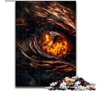 Jigsaw Puzzles for Adults 1000 Earth Dragons Amber Eye Puzzle 1000 Pieces Jigsaw Challenging Brain Teaser for Teenagers & Families (Size 26x38cm)