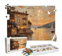 Jigsaw Puzzles for Adults 1000 Educational Game jigsaw puzzle Hard Difficult Challenging Large Puzzle Jigsaw Home Wall Decors Family Challenge Unique Gifts for Men Theme: Fireworks Lake Puzzle W3H-400