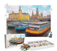 Jigsaw Puzzles for Adults 1000 Educational Game jigsaw puzzle Hard Difficult Challenging Large Puzzle Jigsaw Home Wall Decors Family Challenge Unique Gifts for Men Theme: Color Ship(2) Puzzle W3H-519