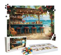 Jigsaw Puzzles for Adults 1000 Educational Game jigsaw puzzle Hard Difficult Challenging Large Puzzle Jigsaw Home Wall Decors Family Challenge Unique Gifts Women/Men Theme: Guitar Beach Puzzle W3H-984