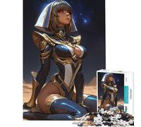 Jigsaw Puzzles for Adults 1000 Egyptian Goddess Digital Art Anime Girl Educational Games Learning Educational Toys Art Work Gifts Family Activities (Size 50x75cm)
