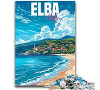 Jigsaw Puzzles for Adults 1000 Elba Island Italy 1000 Pieces for Adults,Challenging Family Activity Games DIY Toy for Home Wall Decor Gifts (26x38cm)