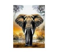Jigsaw Puzzles for Adults 1000，Elephant, Autumn Dead Tree，1000 Piece Jigsaw Puzzles for Adults Educational Game Decompression Jigsaw Puzzle Suitable for wall decoration and gifts（38x26cm）-C34