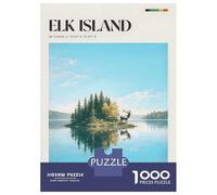Jigsaw Puzzles for Adults 1000 Elk Island National Park Adult Jigsaw Puzzle Hands-on Game Precision Cutting Gifts for Friends And Family 70x50cm/1000pcs