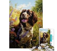 Jigsaw Puzzles for Adults 1000 English Springer Spaniel Fun Activities at Home A Work of Art Relaxing Games Suitable for People Aged 14 And Above (38x26cm)