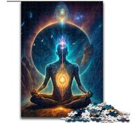 Jigsaw Puzzles for Adults 1000 Esoteric Zen Universe Made of Wood, Ideal for Family Fun, Relaxation 50x75cm Challenging & Entertaining, Family Activity