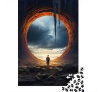 Jigsaw Puzzles for Adults 1000 Explore The Unknown Portal Adventure Adult Jigsaw Brain Teaser Game Analysis And Logic Challenging To Complete 38x26cm/1000pcs