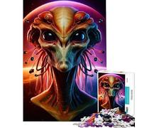 Jigsaw Puzzles for Adults 1000 Extraterrestrial Alien Relaxing Games Brain Intelligence Challenge Addictive Toys Great Gifts Family Activities (Size 38x26cm)