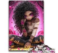 Jigsaw Puzzles for Adults 1000 Fantasy Dark Girl Puzzles for Teenagers,Challenging Game Toys Wall Decoration Unique Birthday And Xmas Gifts (26x38cm)