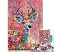 Jigsaw Puzzles for Adults 1000 Fantasy Deer Adult Jigsaw,for Educational Game Challenge Toy Birthday Present, Gifts, Wall Art 50x75cm
