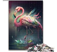 Jigsaw Puzzles for Adults 1000 Fantasy Flamingo Wooden Jigsaw Puzzles size 50x75cm Colorful Home Decor & Interactive Family Game