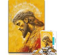 Jigsaw Puzzles for Adults 1000 Fantasy Jesus,Help The Brain Exercise Addictive Toys to Cultivate Patience Artists Collection,Fine Art 38x26cm
