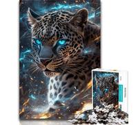 Jigsaw Puzzles for Adults 1000 Fantasy Leopard 1000 Pieces for Teenagers,Stress Reliever Difficult Challenge Unique Home Decor And Gifts (size 75x50cm)