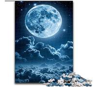 Jigsaw Puzzles for Adults 1000 Fantasy Moon And Clouds Made of Wood, Making It A Great Gift for Family Fun 50x75cm for Home Decor, Brain Training