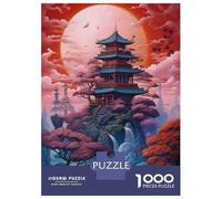 Jigsaw Puzzles for Adults 1000 Fantasy Moonlight Japan Adult Jigsaw Puzzle Toy Wall Decor Difficult Challenge Educational Challenge 70x50cm/1000pcs