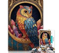 Jigsaw Puzzles for Adults 1000 Fantasy Owl Adult Puzzles,Toys Educational Games Stress Relieving Unique Birthday And Gifts 38x26cm