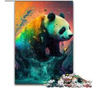 Jigsaw Puzzles for Adults 1000 Fantasy Panda Jigsaw Puzzles Challenging DIY Art for Enthusiasts, for Relaxation (Size 26x38cm)