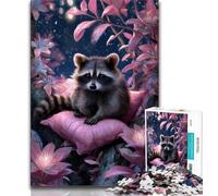 Jigsaw Puzzles for Adults 1000 Fantasy Raccoon Adult Jigsaw,learning Educational Is Ideal As A Gift for The Whole Family 26x38cm