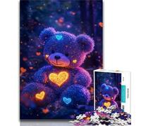 Jigsaw Puzzles for Adults 1000 Fantasy Teddy Bear 1000 Pieces for Adults,Fun Games Every Piece Is Unique - Challenging Family Fun Game (size 38x26cm)
