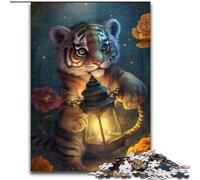 Jigsaw Puzzles for Adults 1000 Fantasy Tiger Jigsaw Puzzles size : 38x26cm for Teenager & Families, Perfect DIY Decor & Brain-Teasing Challenge