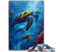 Jigsaw Puzzles for Adults 1000 Fantasy Turtle Adult Jigsaw,Fun Games Every Piece Is Unique - Challenging Family Fun Game (50x75cm)