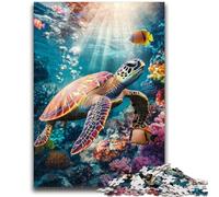Jigsaw Puzzles for Adults 1000 Fantasy Turtle Teenager Jigsaw,Challenging Game Toys Wall Decoration Unique Birthday And Xmas Gifts (38x26cm)