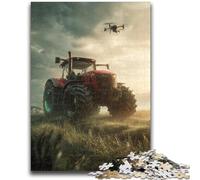 Jigsaw Puzzles for Adults 1000 Farm Implement Tractor Adult Jigsaw,learning Educational Is Ideal As A Gift for The Whole Family (26x38cm)