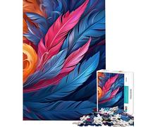 Jigsaw Puzzles for Adults 1000 Feathers Group Fun Activities at Home A Work of Art Relaxing Games Suitable for People Aged 14 And Above (38x52cm)