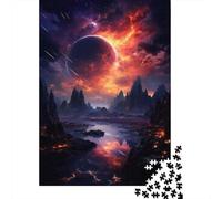 Jigsaw Puzzles for Adults 1000 Fiery Alien Landscape Adult Jigsaw Brain Teaser Game Analysis And Logic Challenging To Complete 52x38cm/1000pcs