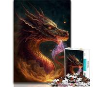 Jigsaw Puzzles for Adults 1000 Fire Dragon in Heaven 1000 Pieces for Teenagers,Stress Reliever Difficult Challenge Unique Home Decor And Gifts (size 38x26cm)