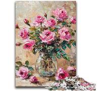 Jigsaw Puzzles for Adults 1000 Flower Art Family Game Stress Reliever Difficult Challenge Secret Santa Gifts 50x75cm