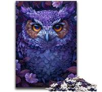 Jigsaw Puzzles for Adults 1000 Flowers Owl Adult Puzzles,Toys Educational Games Stress Relieving Unique Birthday And Gifts (38x26cm)