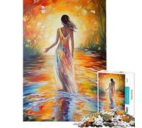 Jigsaw Puzzles for Adults 1000 Fluid Femininity Educational Games Learning Educational Toys Art Work Gifts Family Activities (Size 38x52cm)