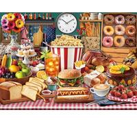 Jigsaw Puzzles for Adults 1000 Food Feast 1000 Piece Jigsaw Puzzles for Adults The Whole for Women, Gifts for Men-Jigsaws 1000 Pieces50x70cm