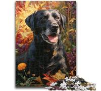 Jigsaw Puzzles for Adults 1000 Forest Labrador 1000 Pieces for Adults,Challenging Family Activity Games DIY Toy for Home Wall Decor Gifts (50x75cm)