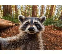 Jigsaw Puzzles for Adults 1000 Forest Raccoon Puzzle High Definition Wooden Puzzle with Gifts Box Relaxing Home Activity Wall Decor Large Educational Puzzles Challenging Games for Adults s7h-315