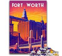 Jigsaw Puzzles for Adults 1000 Fort Worth Educational Games Home Decoration Educational Game for Birthday, Chrismas (size 50x70cm)