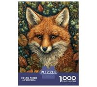 Jigsaw Puzzles for Adults 1000 Fox in Whimsical Forest Adult Jigsaw Puzzle Toy Wall Decor Difficult Challenge Educational Challenge 52x38cm/1000pcs