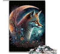 Jigsaw Puzzles for Adults 1000 Fox on The Moon Puzzle Interactive Family Game, Ideal, Family Activity Game (size : 50x75cm)