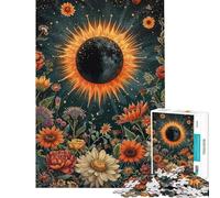 Jigsaw Puzzles for Adults 1000 Full Solar Eclipse Blossom Adult Puzzles Hands-on Game Staycation Kill Time Birthday Present, Gifts, (Size 50x75cm)