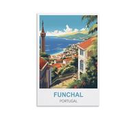 Jigsaw Puzzles for Adults 1000 Funchal Portugal,Jigsaw Puzzle 1000 Pieces for Adult Challenging Puzzle Games Jigsaw Puzzles for Adults 38x26CM