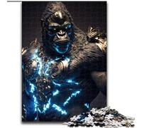Jigsaw Puzzles for Adults 1000 Future Gorilla Puzzle Made of Wood,Develops Hand-Eye Coordination Skills, Perfect for Birthday Gifts 1000pcs(50x75cm)