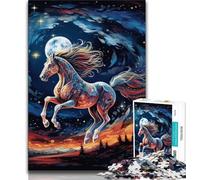 Jigsaw Puzzles for Adults 1000 Galaxies Horses 1000 Pieces for Adults,Fun Games Every Piece Is Unique - Challenging Family Fun Game (size 75x50cm)