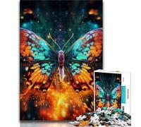 Jigsaw Puzzles for Adults 1000 Galaxy Butterfly 1000 Piece Jigsaw,Learning Educational Toys Family Games Unique Birthday And Gifts 38x26cm
