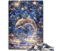 Jigsaw Puzzles for Adults 1000 Galaxy Dolphin Adult Jigsaw,for Educational Game Challenge Toy Birthday Present, Gifts, Wall Art (50x75cm)