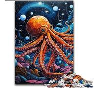 Jigsaw Puzzles for Adults 1000 Galaxy Octopus Puzzles for Adults size 50x75cm Ideal for Lover, Perfect Christmas, New Year, Valentine's Gift