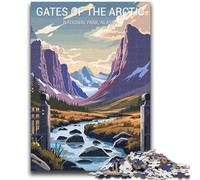 Jigsaw Puzzles for Adults 1000 Gates of The Arctic 1000 Pieces for Adults,Challenging Family Activity Games DIY Toy for Home Wall Decor Gifts (50x75cm)