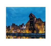 Jigsaw Puzzles for Adults 1000，Gdańsk (Danzig)，1000 Piece Jigsaw Puzzle with Letters on Back ，Challenging Puzzles for Adults as Home Decor（75x50cm）-BD98