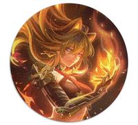 Jigsaw Puzzles for Adults 1000 Genshin Impact Dehya Round Jigsaw Puzzles 1000 Pieces for Adults Erfect for Home Decor, Birthdays, Holidays, And Gifts 67.5x67.5cm